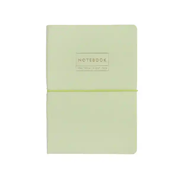 Cuaderno A5 de Tapas Duras 80 Hojas Lime Miniso