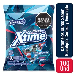 Xtime Mentas Surtidas (18bs/100/3,1g)