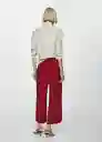 Pantalón Lidof Rojo Talla L Mujer Mango