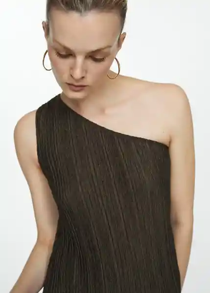 Vestido Almu Khaki Talla S Mujer Mango