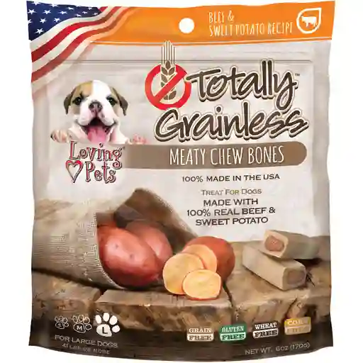  Perro Total Ly Snack Para Perro Grainless Beef And Sweet 170 G 