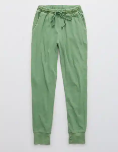 American Eagle Jogger Sunrise Fleece Verde Orgánico Talla M