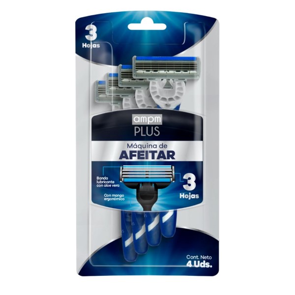 Máquina De Afeitar Hombre Plus Ampm Plus 4 und