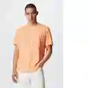 Camiseta Logohe-H Peach Talla S Hombre Mango