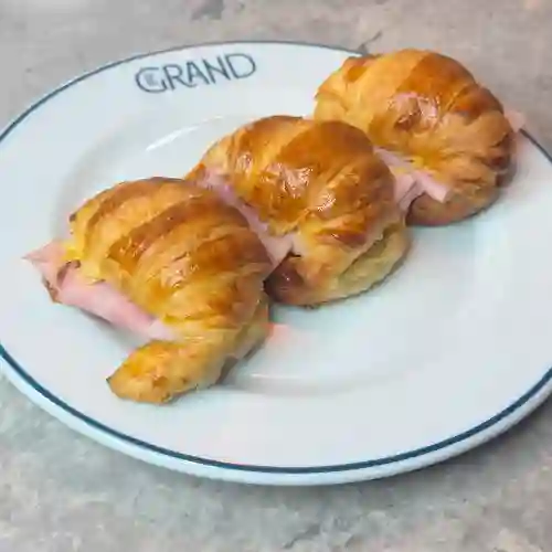 Media Luna Jamón y Queso X3