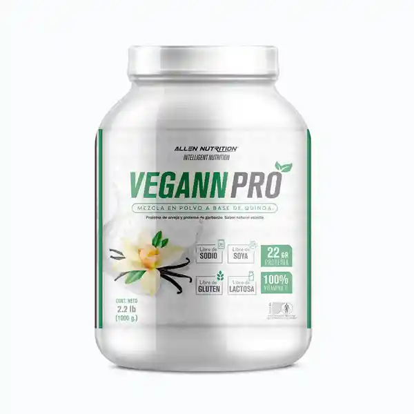 Vegann Pro Proteína Vegetal Mezcla en Polvo a Base de quinoa
