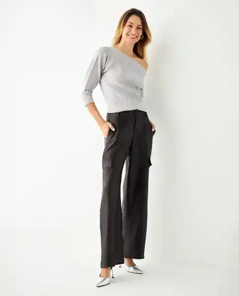 Pantalón Negro Talla 12 193713 431F011 Esprit