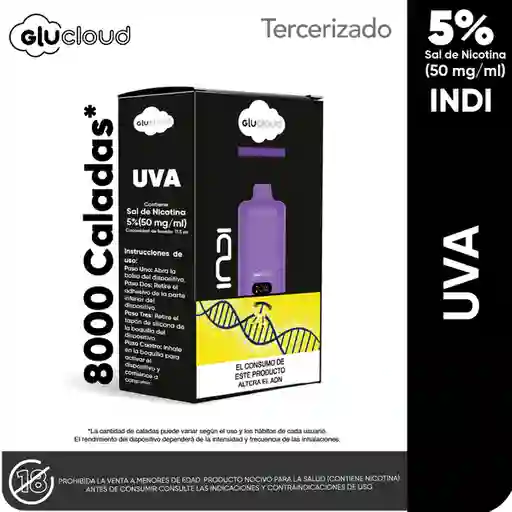 Vapeador Glucloud Uva Indi