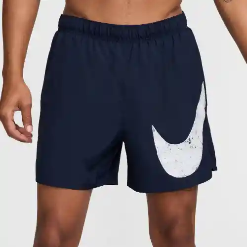 Nike Pantaloneta Challenger Swoosh 5In de Hombre Azul Talla L