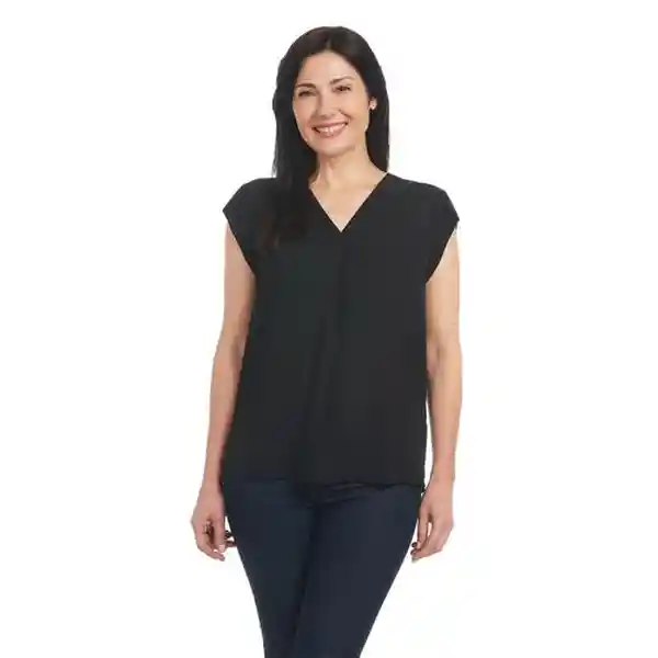 Hilary Radley Blusa de Manga Corta Para Mujer