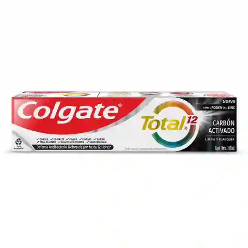 Colgate Total 12 Crema Dental Carbón Activado