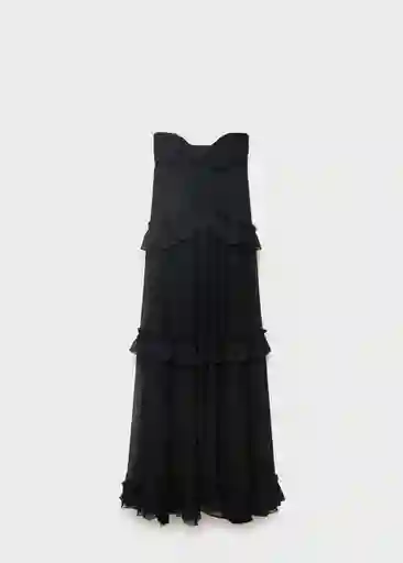 Vestido Selene Negro Talla M Mujer Mango