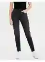 Jean Mom Negro Talla 4 Regular Mujer American Eagle