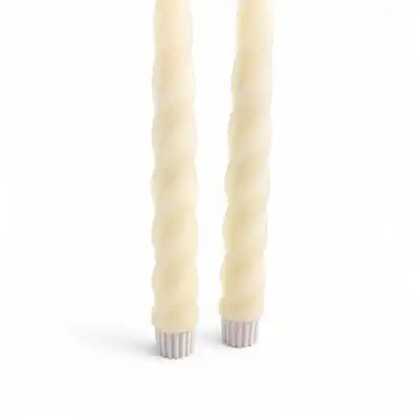 Set Vela Led Caracol Marfil 21 cm Ambiente Gourmet