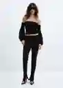 Blusa Jack Negro Talla S Mujer Mango
