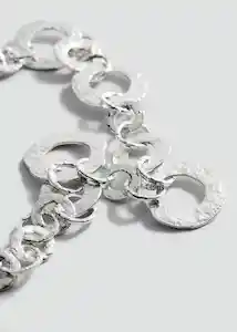 Collar Amparo Plata Talla 99 Mujer Mango