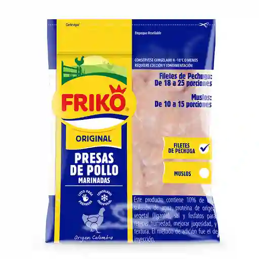 Filete de pechuga friko en bolsa congelada 8 unidades friko 