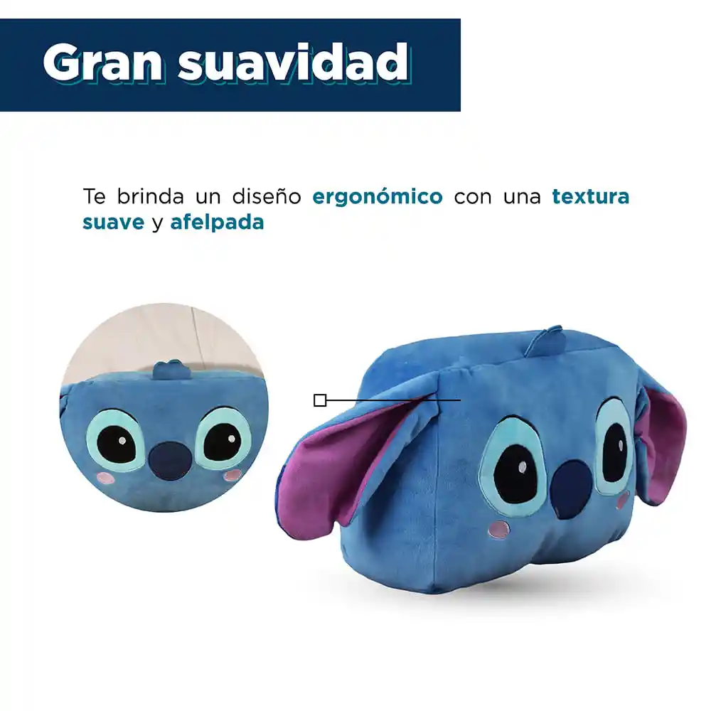 Almohada y Cojín Cabeza Cuadrada de Stitch Disney Miniso