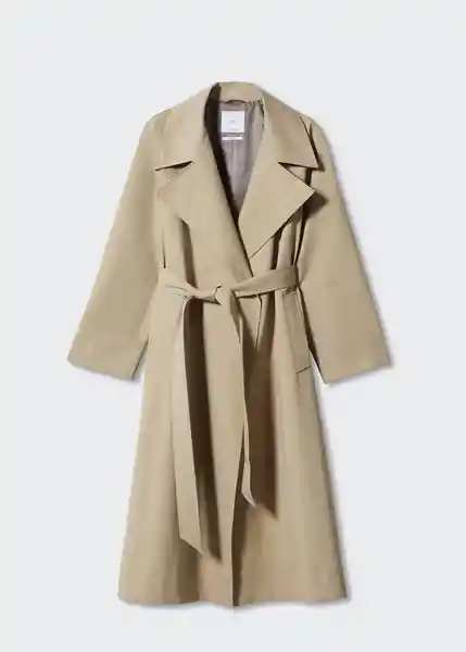 Chaqueta Trench Mint Camel Talla XS Mujer Mango