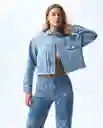 Chaqueta Mujer Azul Talla M 321G003_AZU114604 Americanino