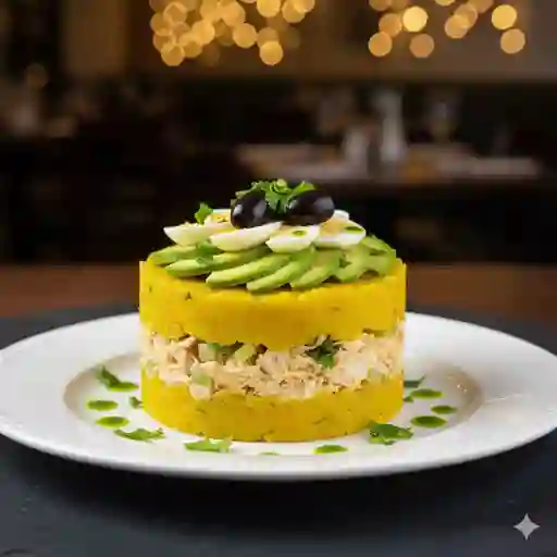Causa limeña de pollo