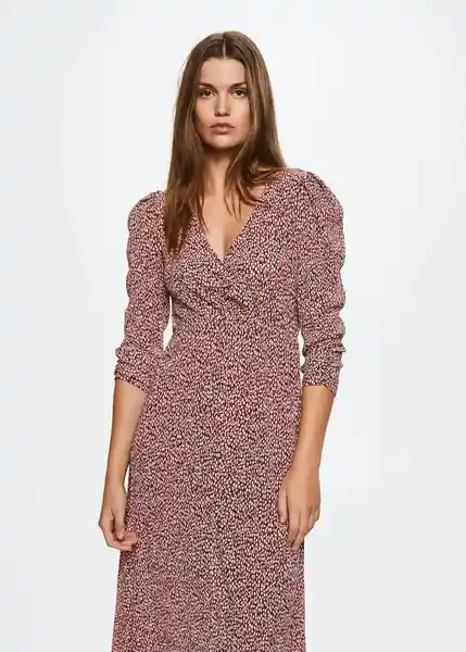 Vestido Pomelo3 Burdeos Talla L Mujer Mango