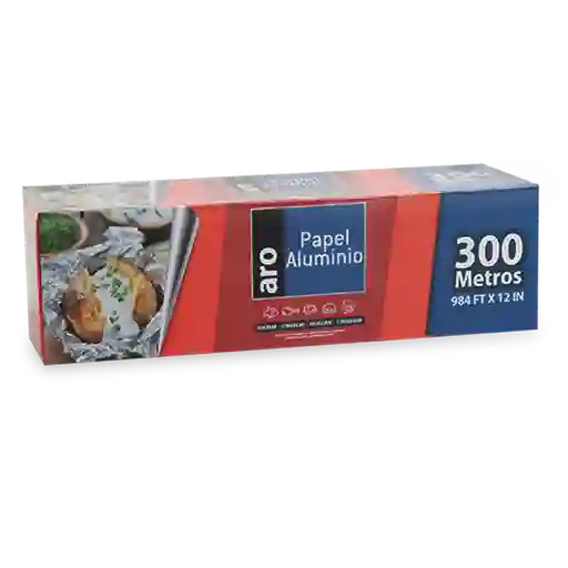 Aro Papel Aluminio 300 m