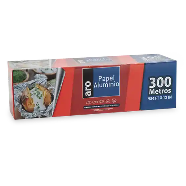 Aro Papel Aluminio 300 m