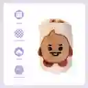 Manta 3D Baby Shooky Serie Bt21 Miniso