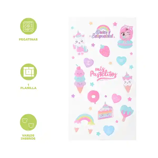 Calcomanía y Estampas a Serie Mis Pastelitos Miniso