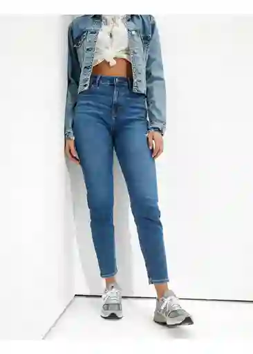 Jean Mom Azul Talla 8 Regular Mujer American Eagle