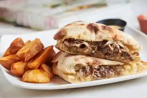 Sándwich Phillysteak con Papas