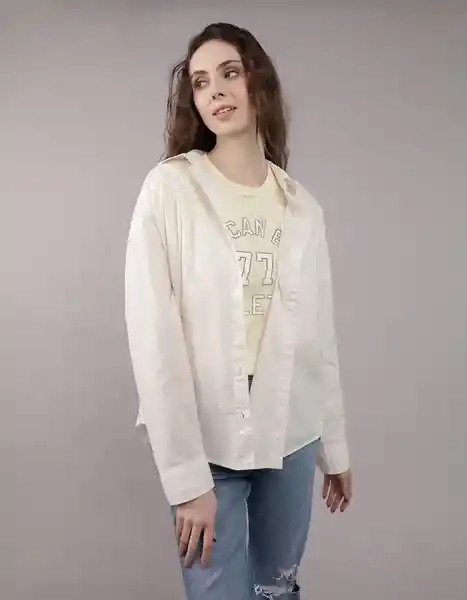 Camisa Mujer Blanco Talla MEDIUM 6214106 American Eagle