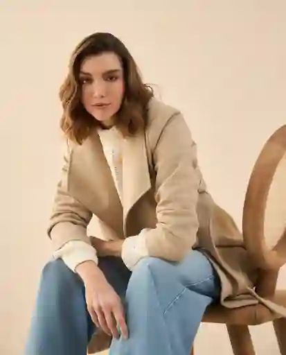 Chaqueta Beige Taupe Medio Talla M 622G221 Esprit