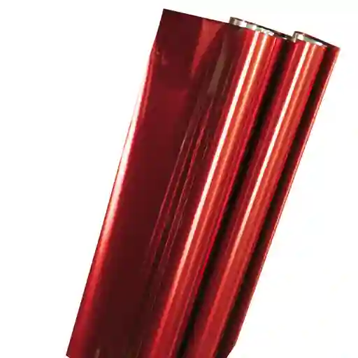 El Tío Papel de Regalo Metalizado Rojo