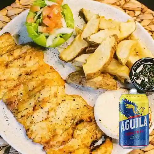 Combo Pechuga de Pollo + Aguila 355 ml