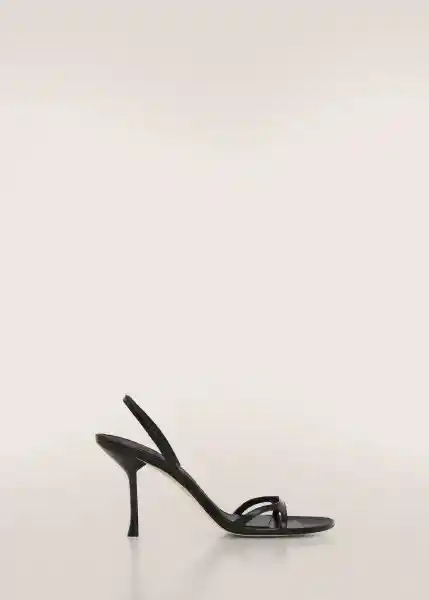 Sandalias Mika Negro Talla 39 Mujer Mango