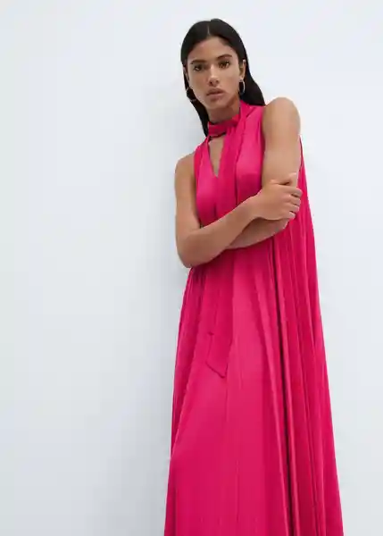 Vestido Turmalin-A Fucsia Talla S Mujer Mango