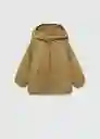 Abrigo Anorak Canada Khaki Talla 72 Niños Mango