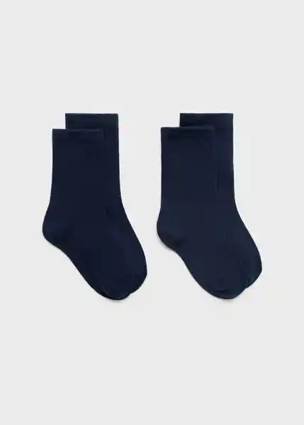 Calcetines Solid Navy Talla 20 Niños Mango