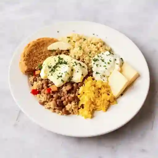 Calentado de frijoles  arroz