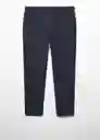 Pantalón Brest Navy Talla 38 Hombre Mango