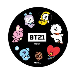 Bt21 Mouse Pad Circulo Negro Colección