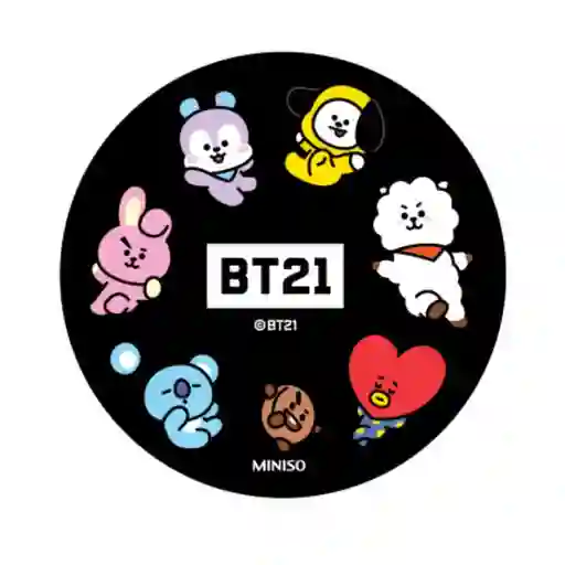 Bt21 Mouse Pad Circulo Negro Colección