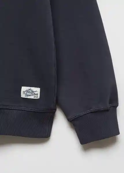 Sudadera Round6 Niños Navy Talla 19 Mango