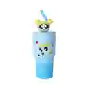 Vaso de Acero Serie Chicas Súper Poderosas Azul 900 mL Miniso