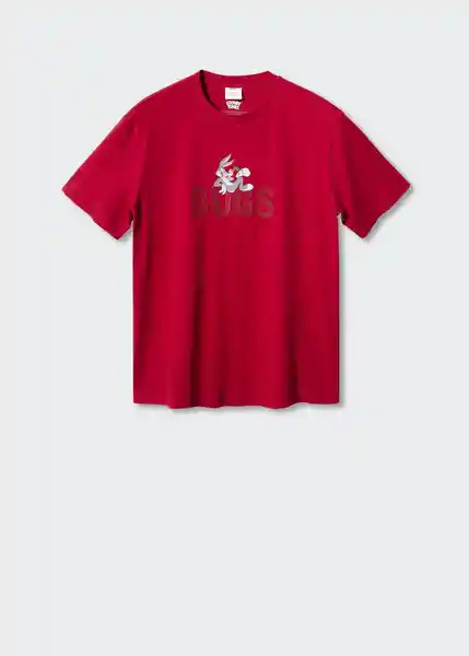 Camiseta Rabbit 2-H Rojo Talla M Hombre Mango