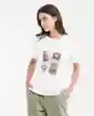 Camiseta Graphic Postal Crudo Pristino Claro Talla M Chevignon