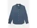 Camisa Hombre Azul Talla MEDIUM American Eagle