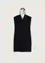 Vestido Alberta Negro Talla M Mujer Mango